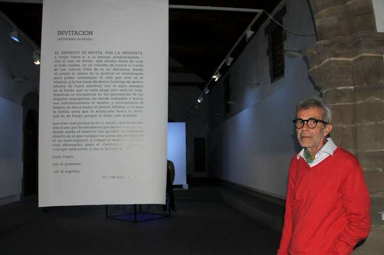 Jos Rosales, en la ermita de San Pedro Mártir (Foto Jesús Ruiz Mesa)